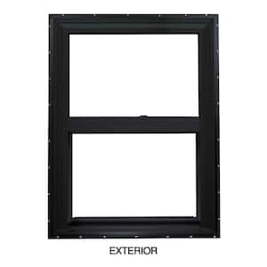 35.5 in. x 47.5 in. 60 Series Single Hung Vinyl Window Black Exterior and White Interior