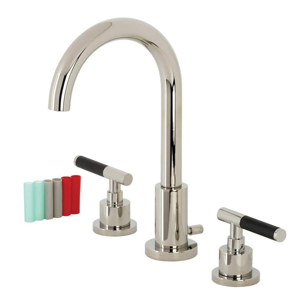 Kaiser 8 in. Widespread 2-Handle Bathroom Faucet in Polished Nickel price history on PriceWatchPro