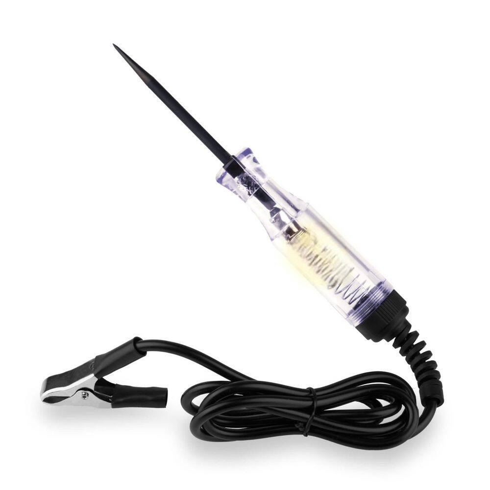 Professional Automotive Circuit Tester Pen 6-24-Volt DC Test Light with Alligator Clip Long Steel Probe for Car Truck RV price history on PriceWatchPro