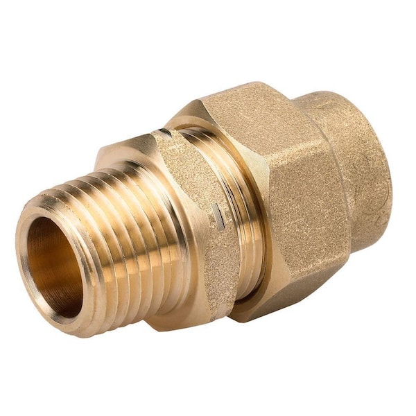 HOME-FLEX 1/2 in. CSST x 1/2 in. MIPT Brass Male Adapter