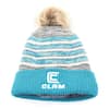 Clam Teal Pom Hat 16338 - The Home Depot