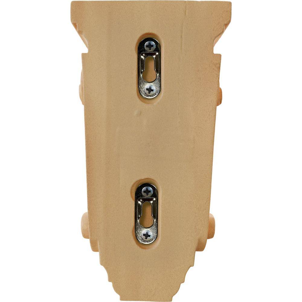 Cole Red Oak Hand-Carved Wood Corbel 7.5"