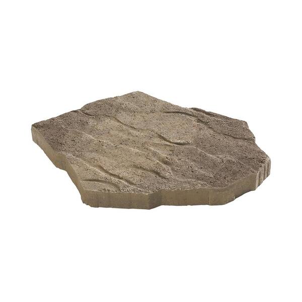 Oldcastle Portage 21 in. x 15.5 in. x 1.75 in. Tan/Charcoal Irregular Concrete Step Stone (90 Pieces / 134 sq. ft. / Pallet)