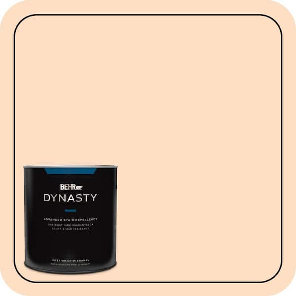 BEHR DYNASTY 1 qt. #270A-2 Orange Ice Satin Enamel Interior Stain-Blocking Paint and Primer