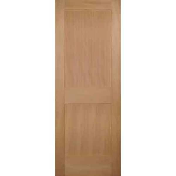 Builders Choice 24 in. x 80 in. 2-Panel Square Top Solid Core Hemlock Single Prehung Interior Door