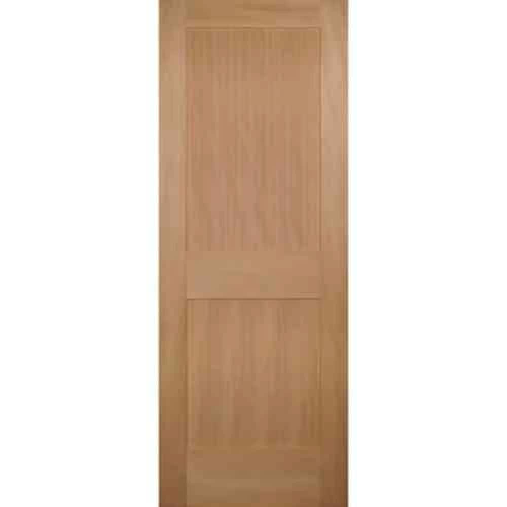 Builders Choice 30 in. x 80 in. 2Panel Square Top Solid Core Hemlock Single Prehung Interior