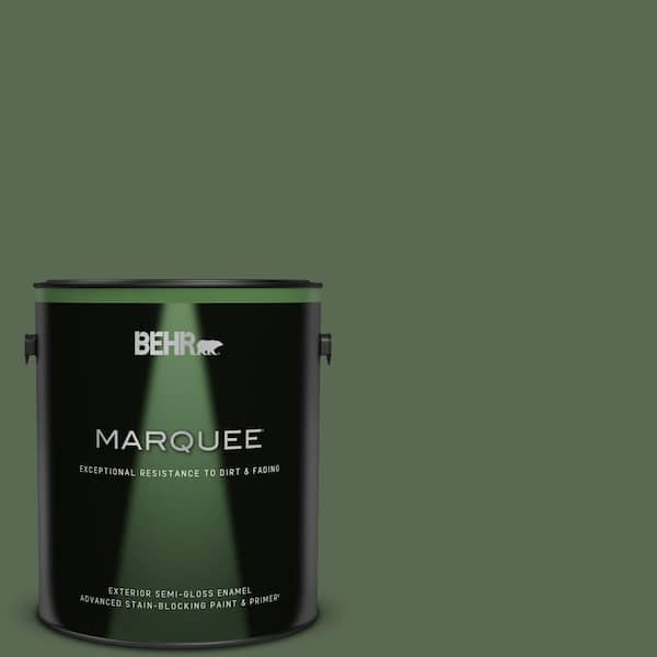 BEHR MARQUEE 1 gal. #S390-7 Trailing Vine Semi-Gloss Enamel Exterior Paint & Primer