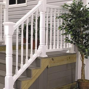 Williamsburg 6 ft. x 36 in. White PolyComposite Stair Rail Kit without Brackets