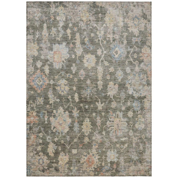 Chantille Machine Washable Indoor/Outdoor Abstract ACN2355 Fern 10 ft. x 14 ft. Area Rug