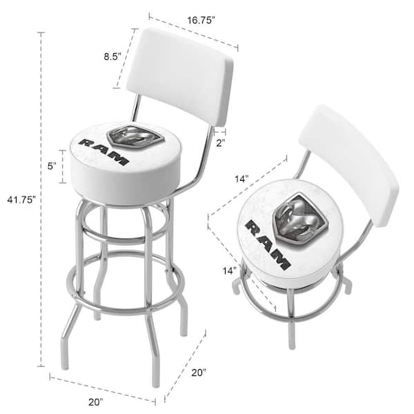 Los Angeles Rams Chrome Bar Stool