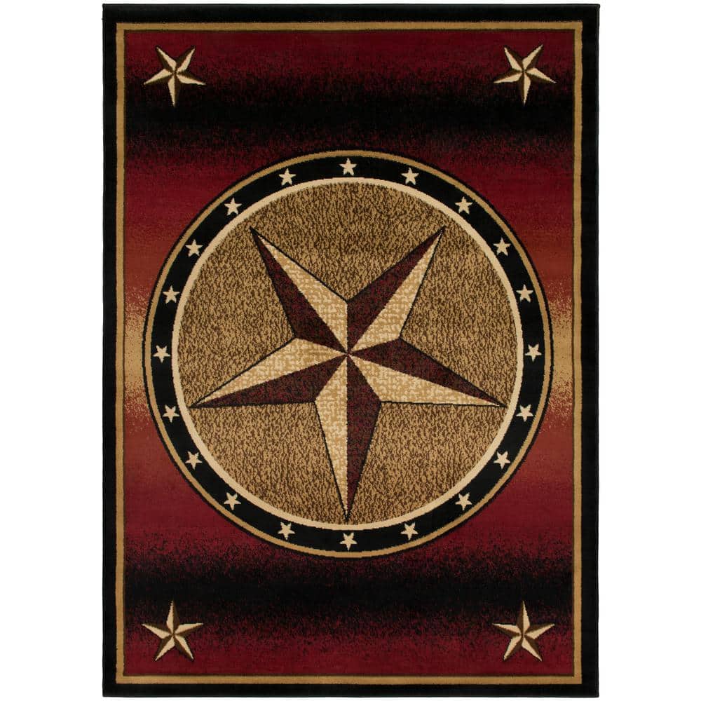 Mayberry Rug American Destination Rust Amarillo Rust Western Multi-Color 2 ft. x 8 ft. Area Rug -  AD3833 2X8