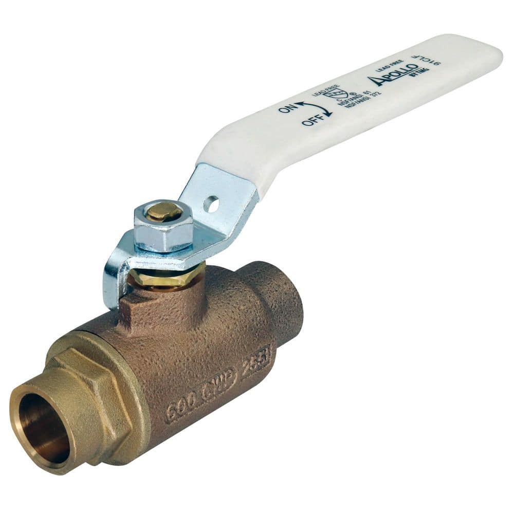 1/2 in. Sweat x 1/2 in. Sweat Bronze Ball Valve price history on PriceWatchPro