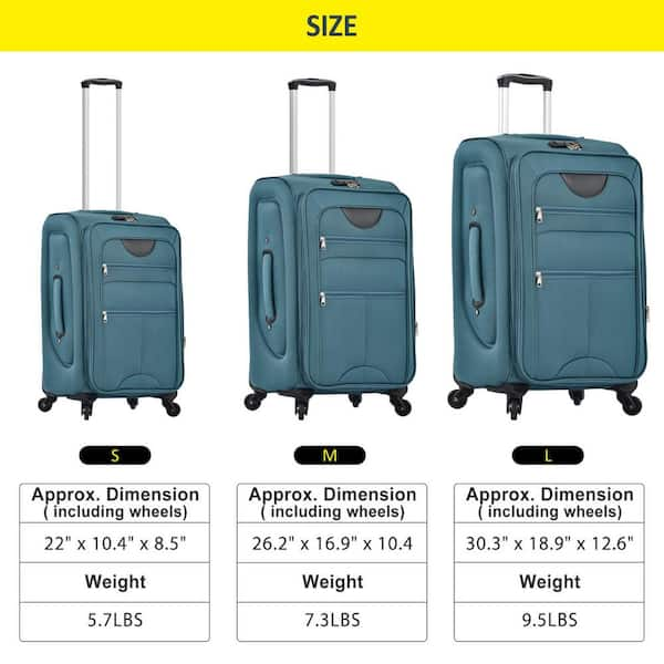 suitcase set soft shell