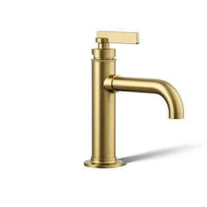 Castia By Studio McGee Single-Handle Single-Hole Bathroom Faucet 1.2 GPM in Vibrant Brushed Moderne Brass