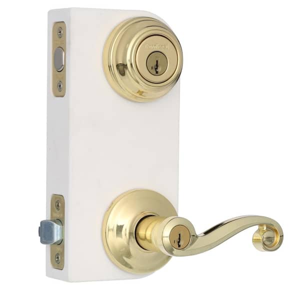 Kwikset 991 Lido Entry Lever and Single Cylinder Deadbolt Combo Pack 平行輸入 