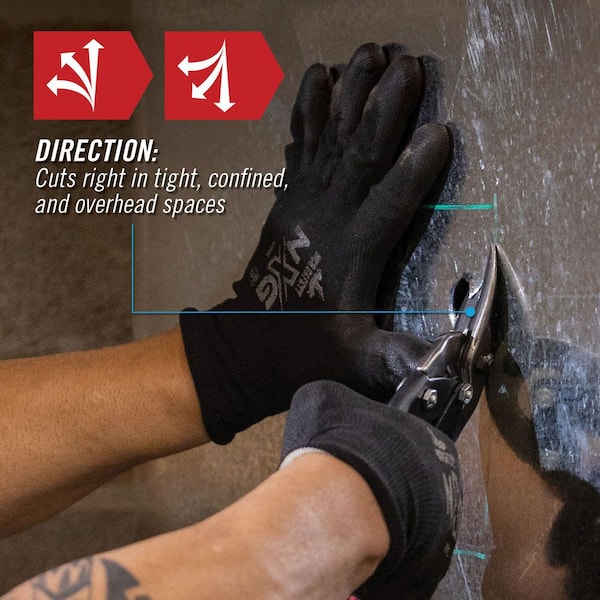 10 in. Aviation Snip, Upright, Left Cut