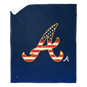 MLB Braves Celebrate Series Silk Touch Sherpa Multicolor Throw
