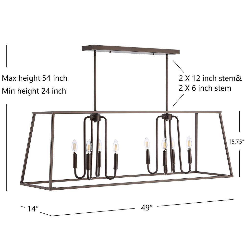 Onia 8-Light Oil Rubbed Bronze LED Pendant