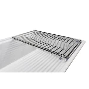 KRAUS Workstation Kitchen Sink Dish Drying Rack Drainer and Utensil Holder in  Stainless Steel KDR-3 - The Home Depot