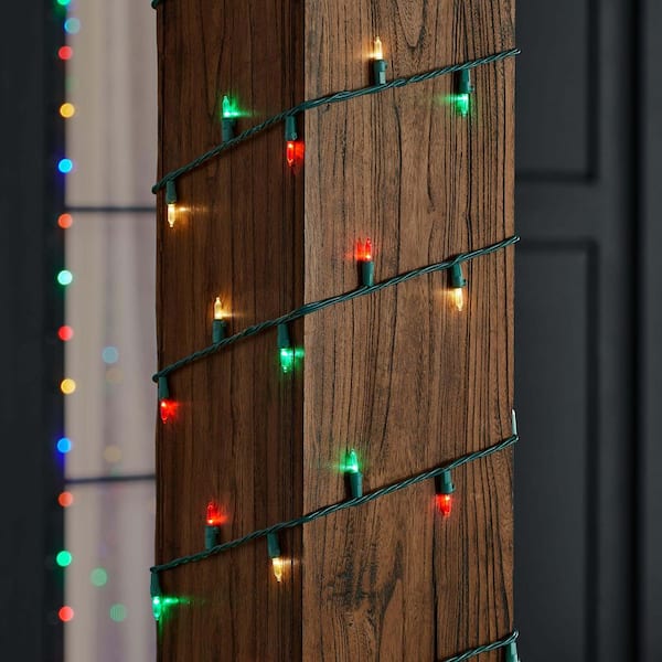 100 Count Red/Green/Warm White Mini LED Lights
