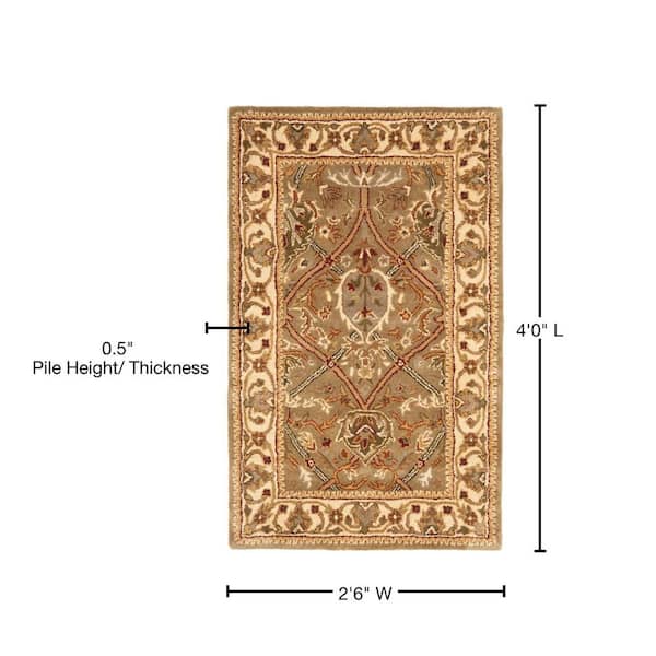 Floral Classic Design Small Size 3X4 Handmade Oriental Rug Home