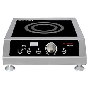 14.1 in. 1800-Watt Tempered Glass Induction Commercial Cooktop in Black with 1 Element