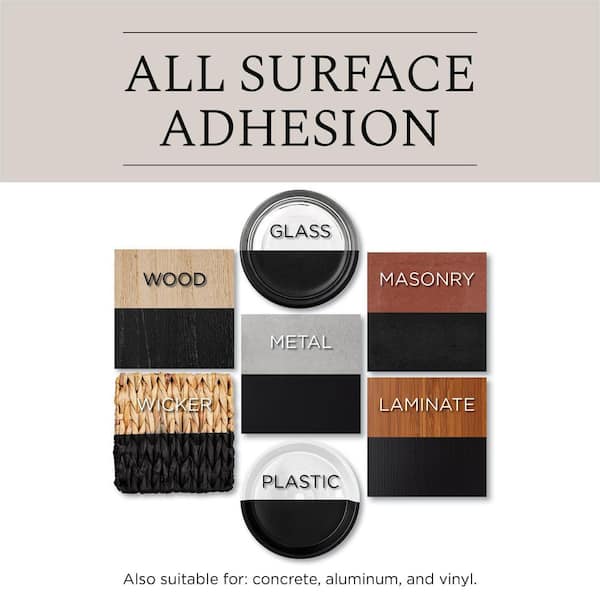 12 oz. All Surface Satin Black Spray Paint and Primer in One (6-Pack)