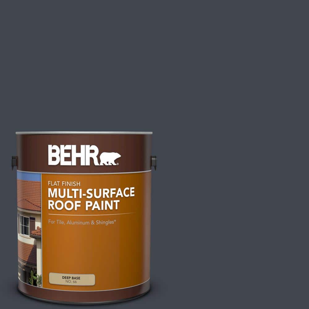 1 gal. #PPU25-23 Winter Way Flat Multi-Surface Exterior Roof Paint