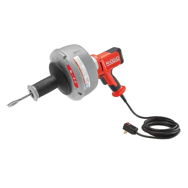 RIDGID - K-45AF-5 Drain Cleaning Autofeed Snake Auger Machine with C-1 5/16 in. x 25 ft. Inner Core Cable