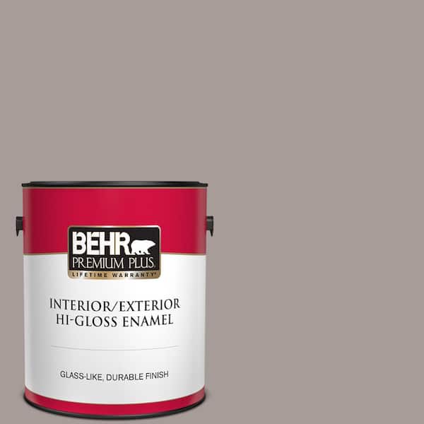 BEHR PREMIUM PLUS 1 gal. #PPU17-12 Smoked Mauve Hi-Gloss Enamel Interior/Exterior Paint