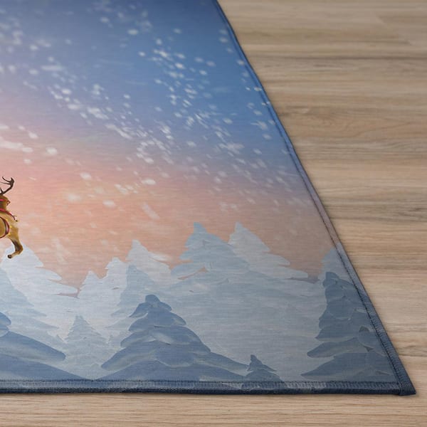 Eleanor White 10 ft. x 14 ft. Geometric Indoor/Outdoor Washable Area Rug