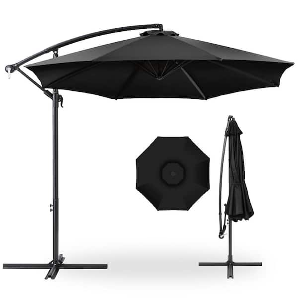 Best choice products 10ft solar led store patio offset umbrella