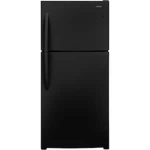 30 in. 20 cu. ft. Freestanding Top Freezer Refrigerator in Black Energy Star