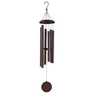 Wind Chimes for Outside, 45 in. Deep Tone Wind Chimes with 6 Tubes, Unique Large Memorial Wind Chimes, No Cabinet