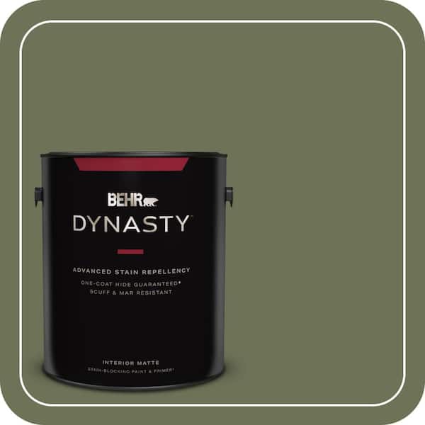 BEHR DYNASTY 1 gal. #MQ6-53 Herb Cornucopia One-Coat Hide Matte Interior Stain-Blocking Paint & Primer