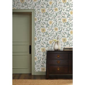 Aster Gold Yellow Metallic Non-Pasted Wallpaper
