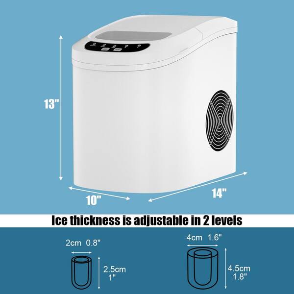 Countertop Ice Maker, Ice Maker Machine 6 Mins 9 Bullet Ice, 26.5lbs/24Hrs, Portable  Ice Maker Machine with Self-Cleaning - AliExpress