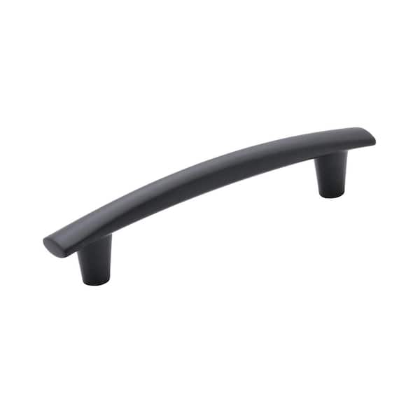 Amerock Willow 5-1/16 in. Center-to-Center Modern Matte Black Arch Cabinet Pull
