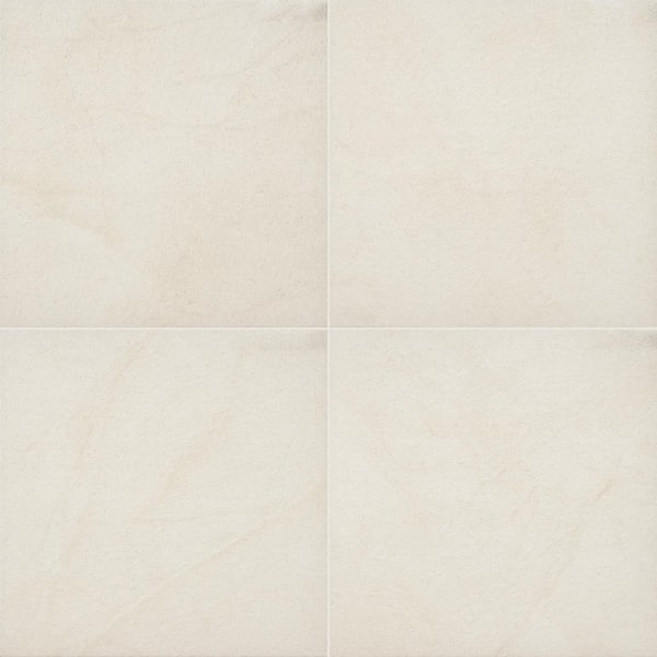 MSI Livingstyle Cream 2 cm x 24 in. x 24 in. Matte Porcelain Stone Look Paver (8 sq. ft./Case)