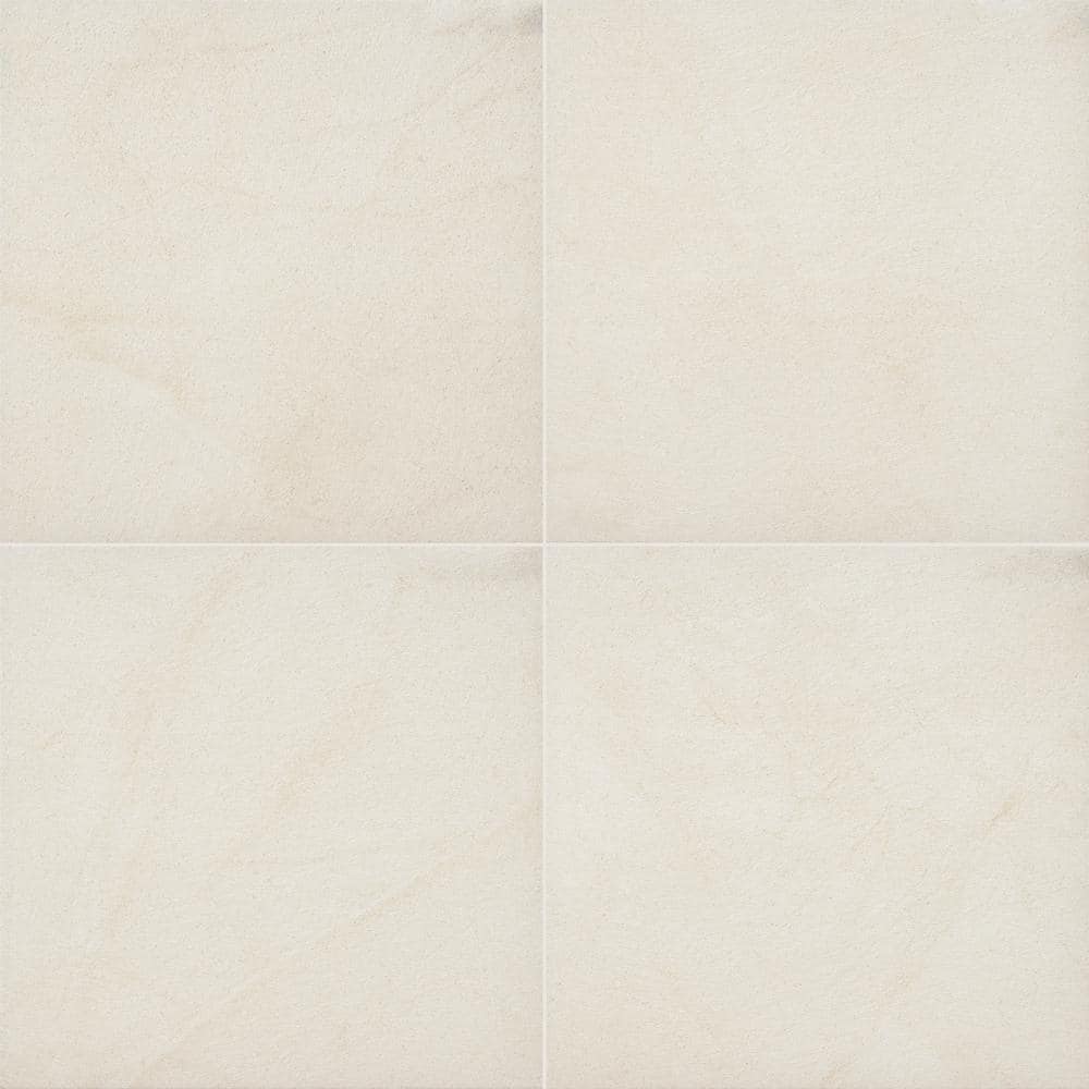 MSI Living Style Cream 24 in. x 24 in. x 0.79 in. Matte Porcelain Paver ...