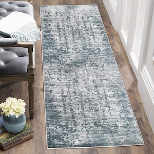 Orla Cool Gray 2 ft. 6 in. x 7 ft. 6 in. Modern Abstract Area Rug
