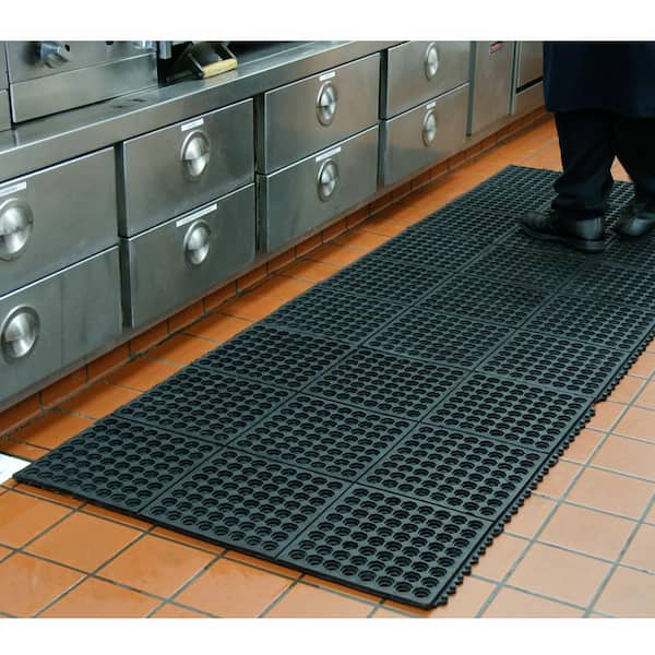 Professional-Grade Rubber Kitchen Dish Drying Mat/Bar Service Mat/Hygienic/18x12