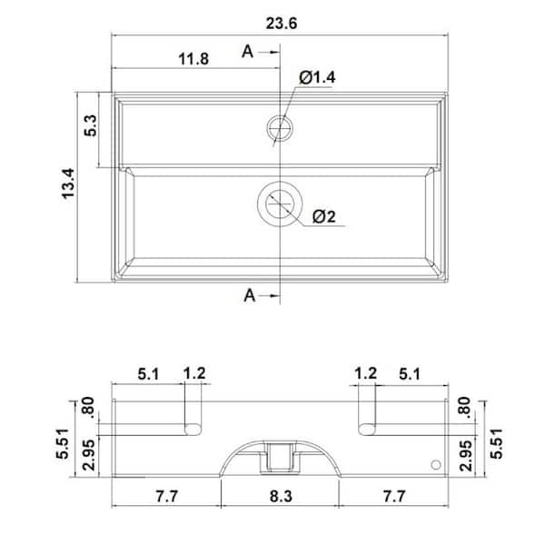 Nameeks Teorema Wall Mounted Bathroom Sink In White Scarabeo 5002 One Hole - Ada Wall Mount Sink Dimensions Nameeks Teorema Wall Mounted Bathroom Sink In White Scarabeo 5002 One Hole - Ada Wall Mount Sink Dimensions