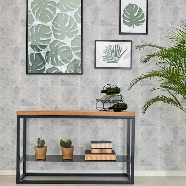 Menara Marble Grey Paper Non-Pasted Removable Wallpaper