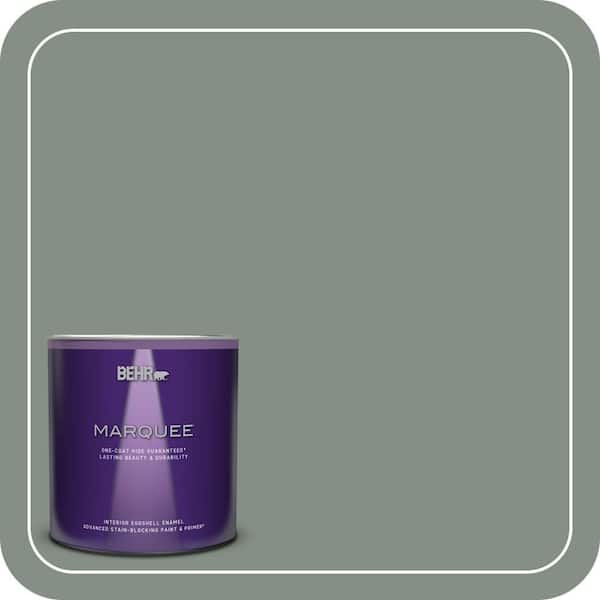 BEHR MARQUEE 1 qt. #ECC-49-3 Forest Moss Eggshell Enamel Interior Paint & Primer