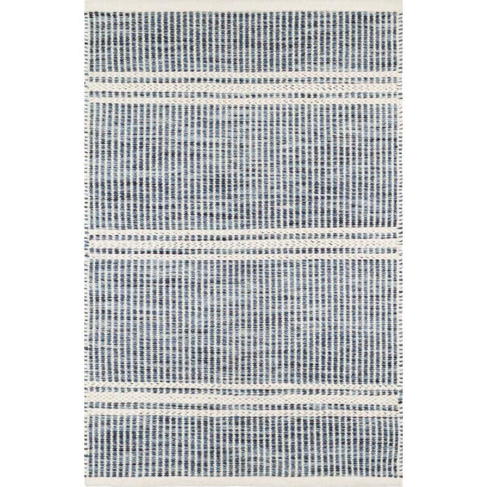 Malta Handwoven Wool Blue 4 ft. x 6 ft. Indoor Area Rug price history on PriceWatchPro