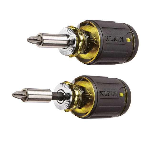 Klein Tools - 8-in-1 Multi-Bit Adjustable Length Stubby Screwdriver