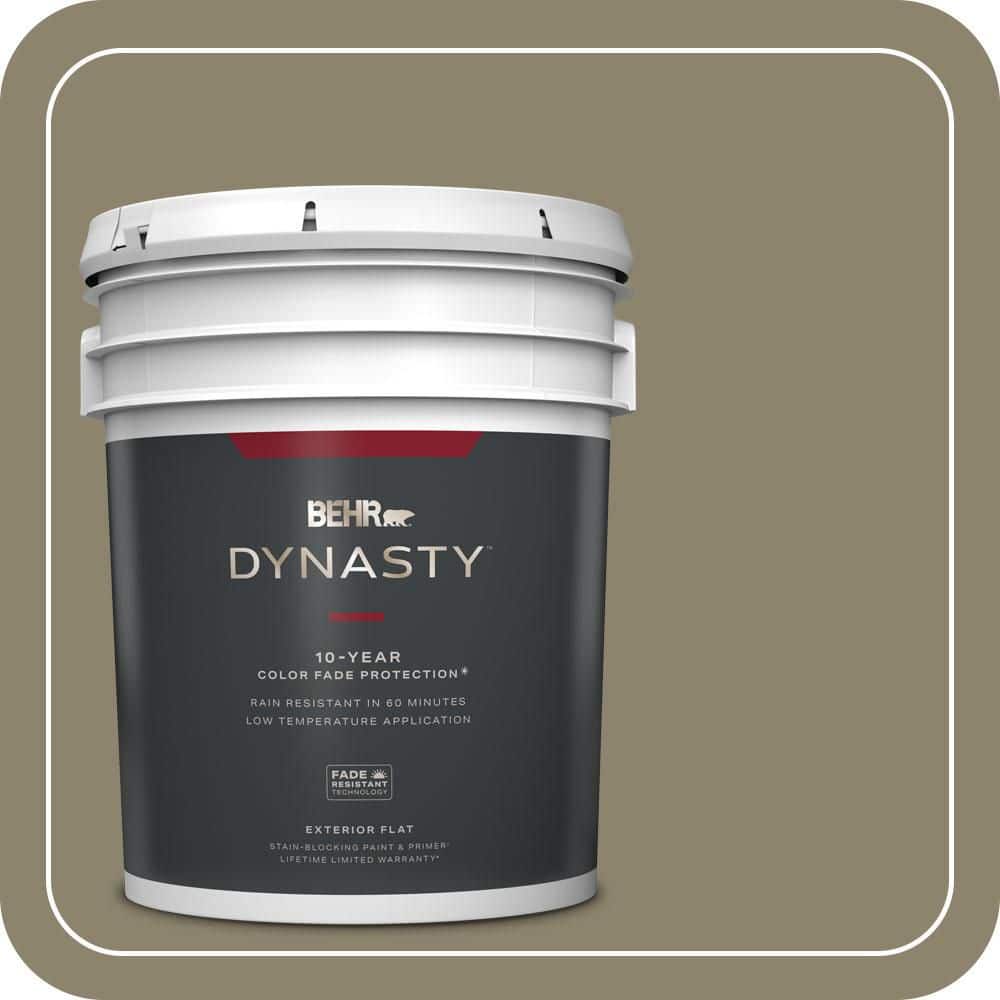 5 gal. #ECC-55-3 Olive Sprig Flat Exterior Stain-Blocking Paint & Primer price history on PriceWatchPro