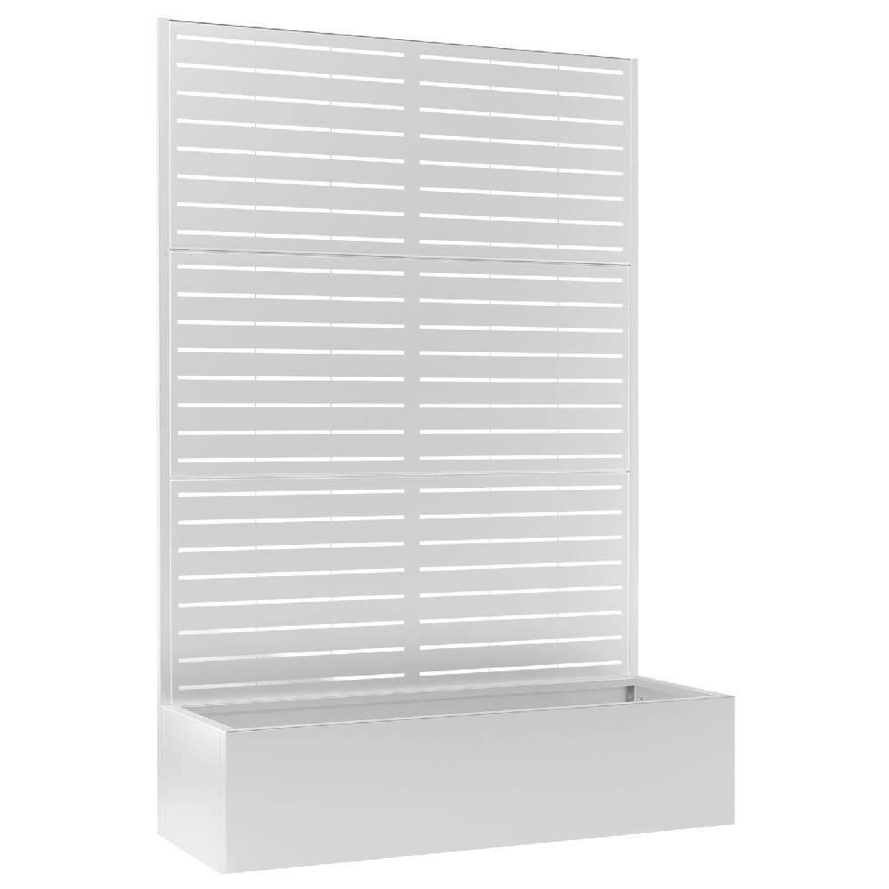 47 in. x 16 in. x 71 in. White Metal Raised Garden Planter Box with Trellis for Climbing Plants & Cucumbers price history on PriceWatchPro