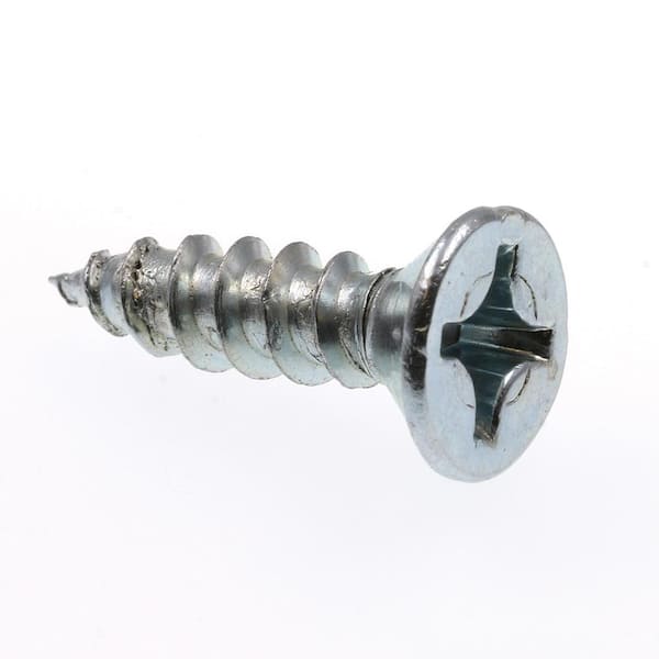 Flat Head Slotted Wood Screws zinc plated new package 100 Count #10 x  3/4" 